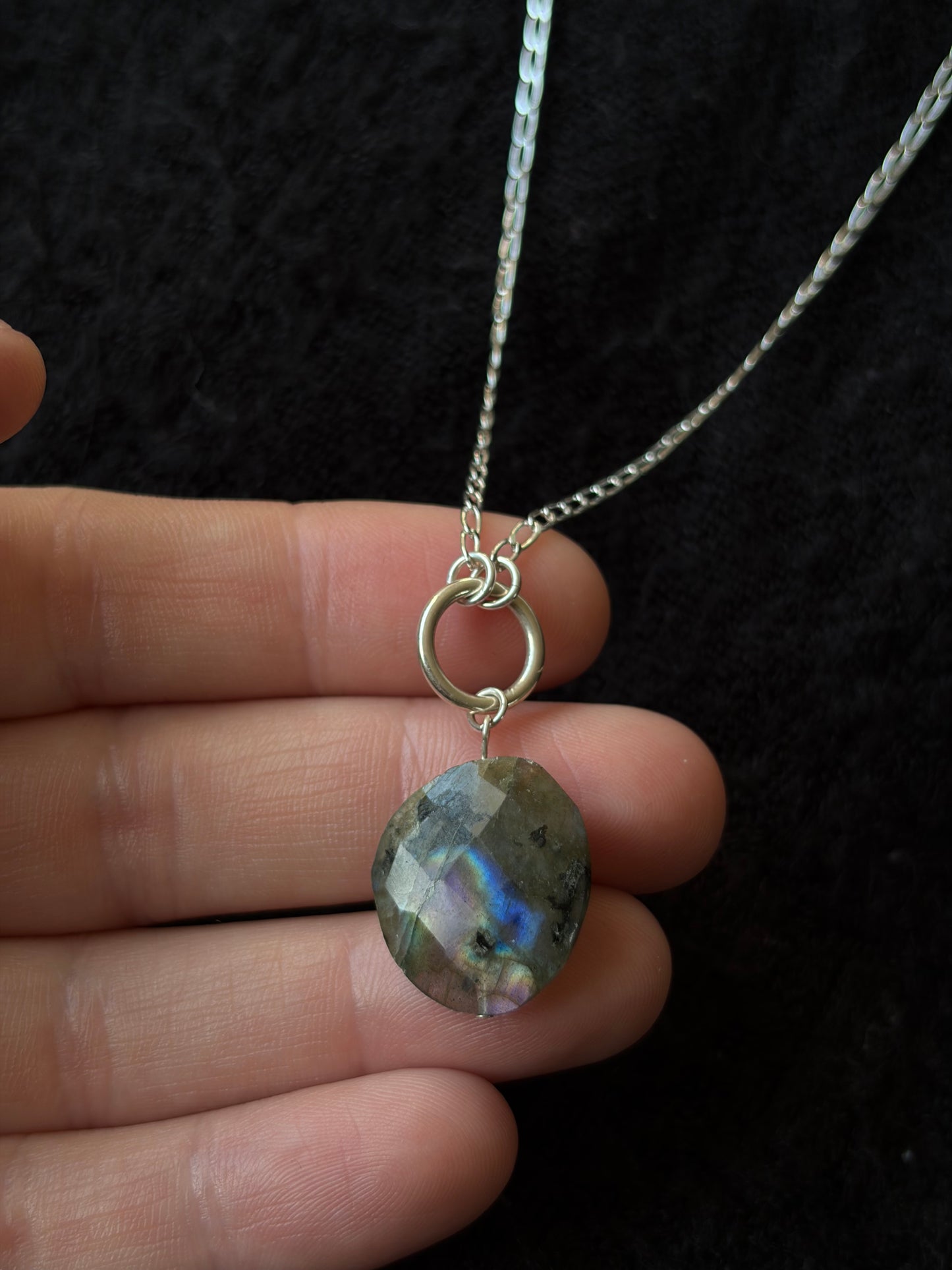 Labradorite O-Ring Necklace