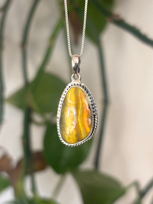 Bumble Bee Jasper Necklace