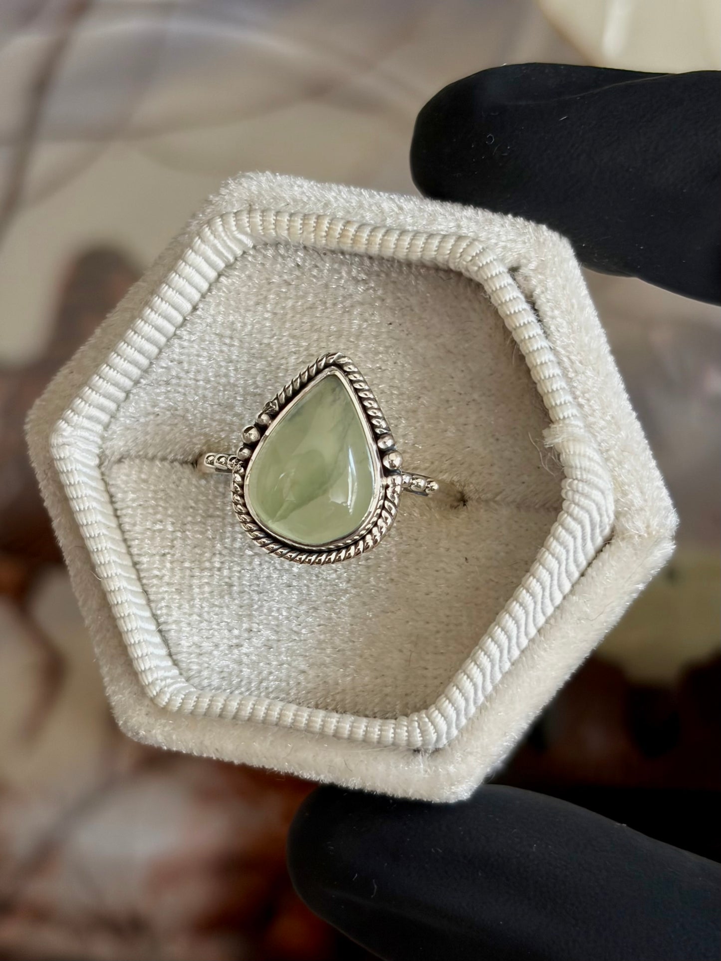 Prehnite Ring - Size 9