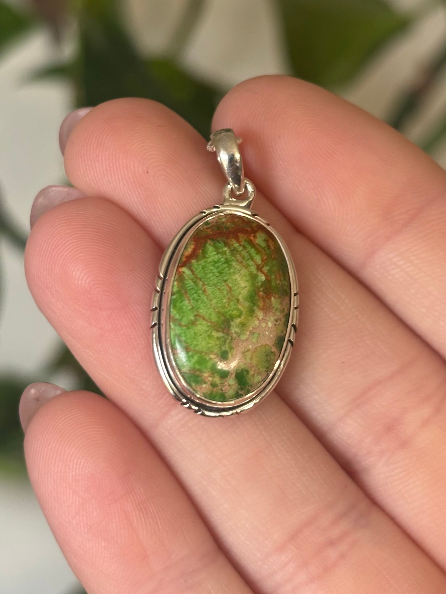 Green Sea Sediment Necklace