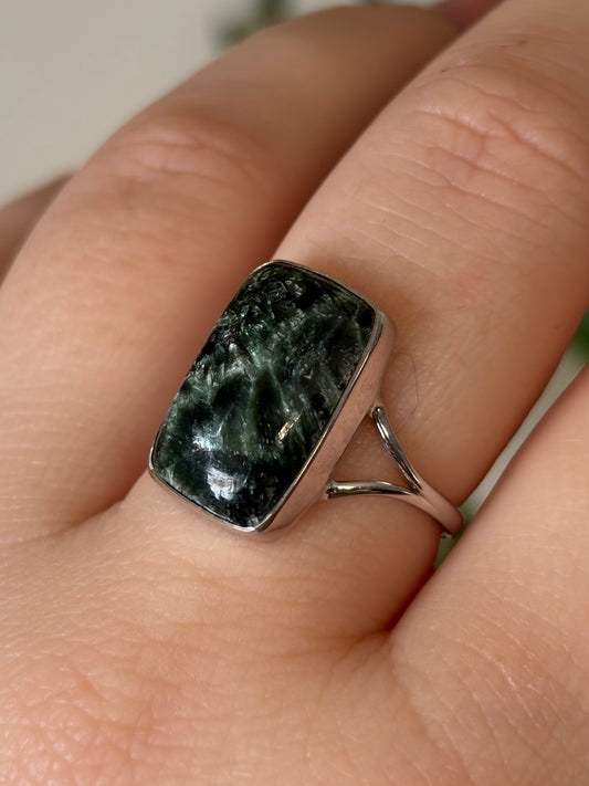 Seraphinite Ring - Size 8