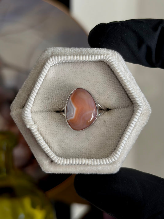 Botswana Agate Ring - Size 6