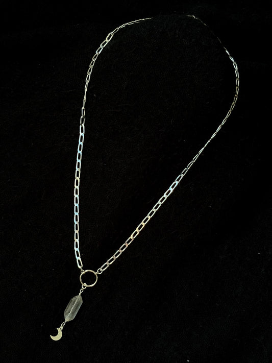 Herkimer Diamond O Ring Necklace