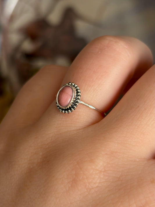 Pink Opal Ring - Size 6
