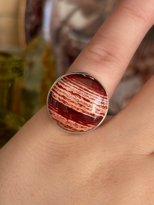 Snake Skin Jasper Ring - Size 5