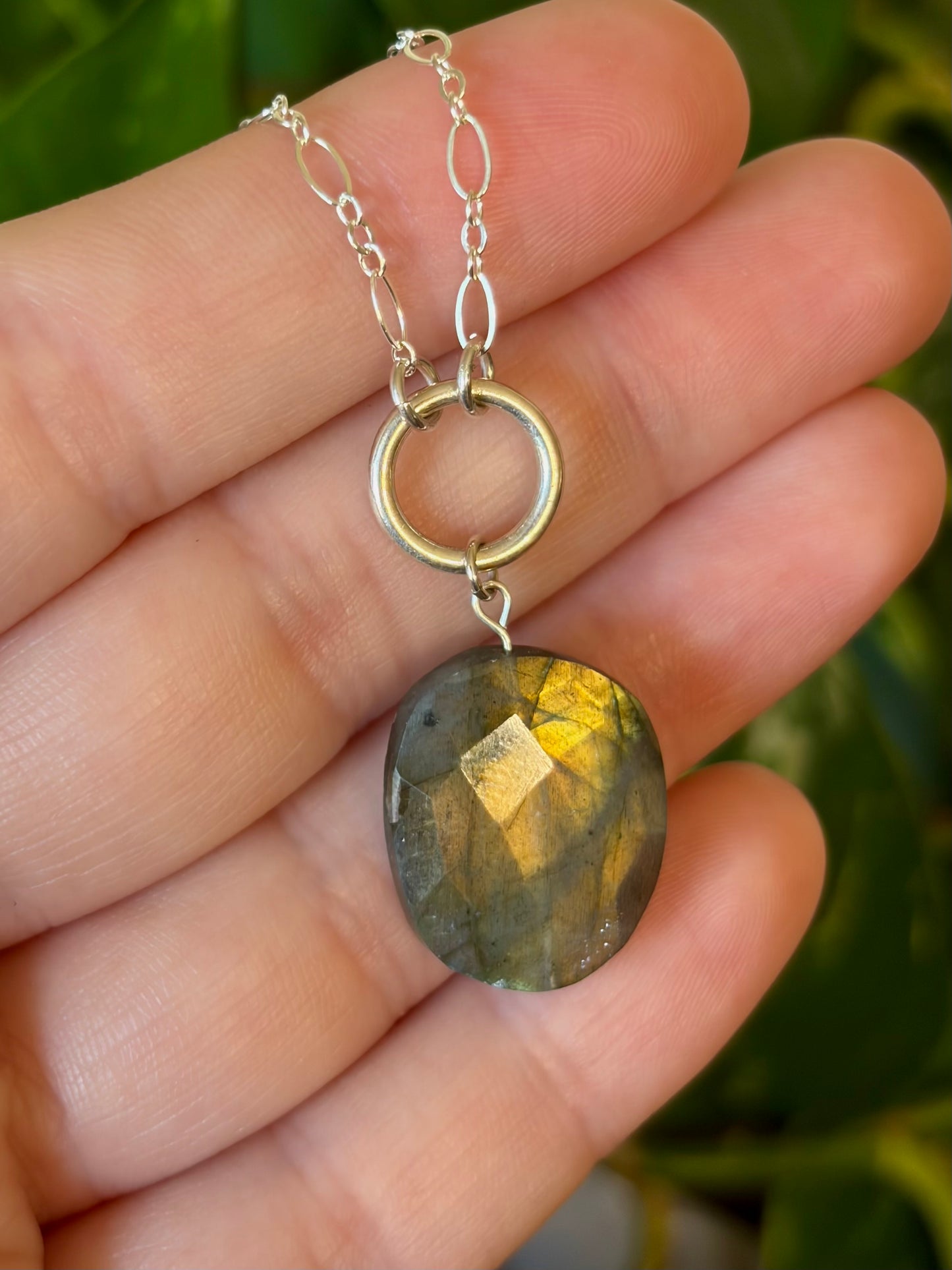 Labradorite O-Ring Necklace