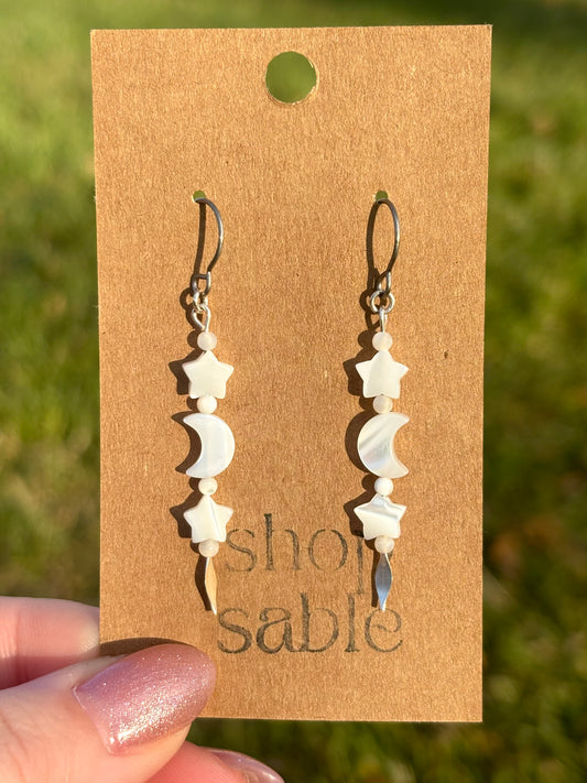 Wisp Mother of Pearl Earrings