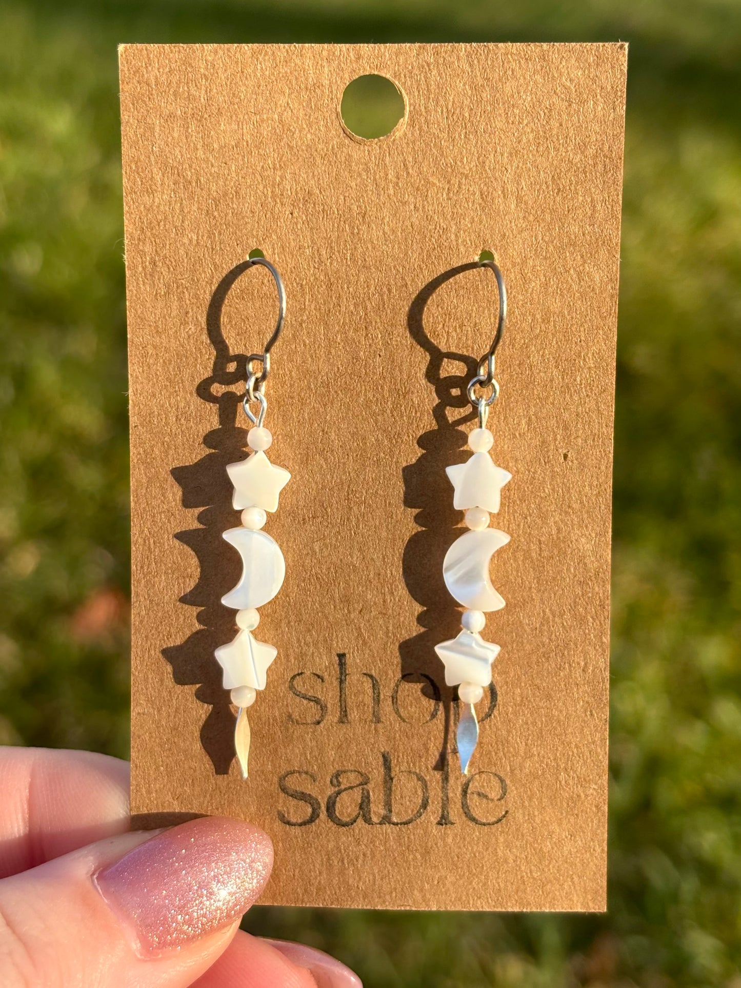 Wisp Mother of Pearl Earrings