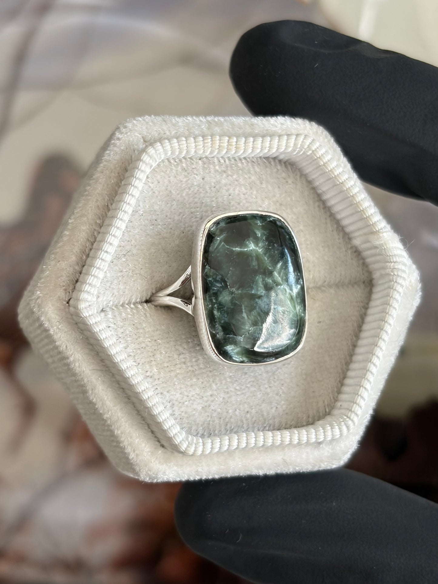 Seraphinite Ring - Size 8