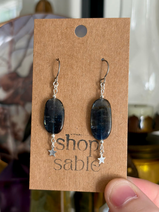Kyanite Star Earrings