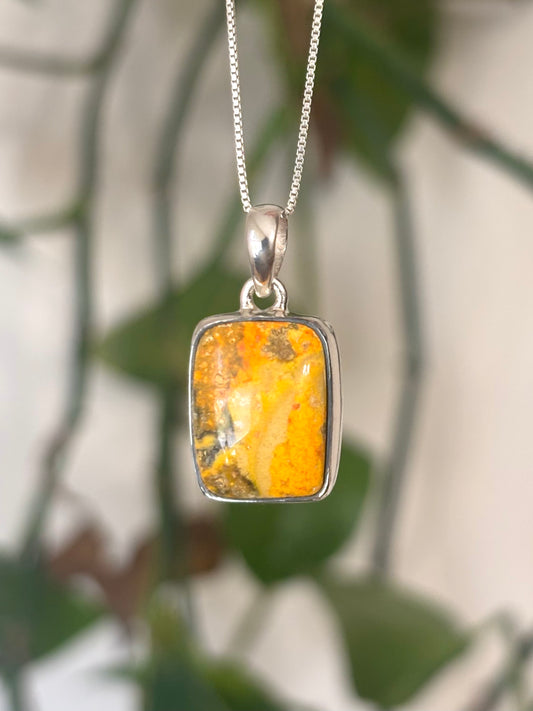 Bumble Bee Jasper Necklace