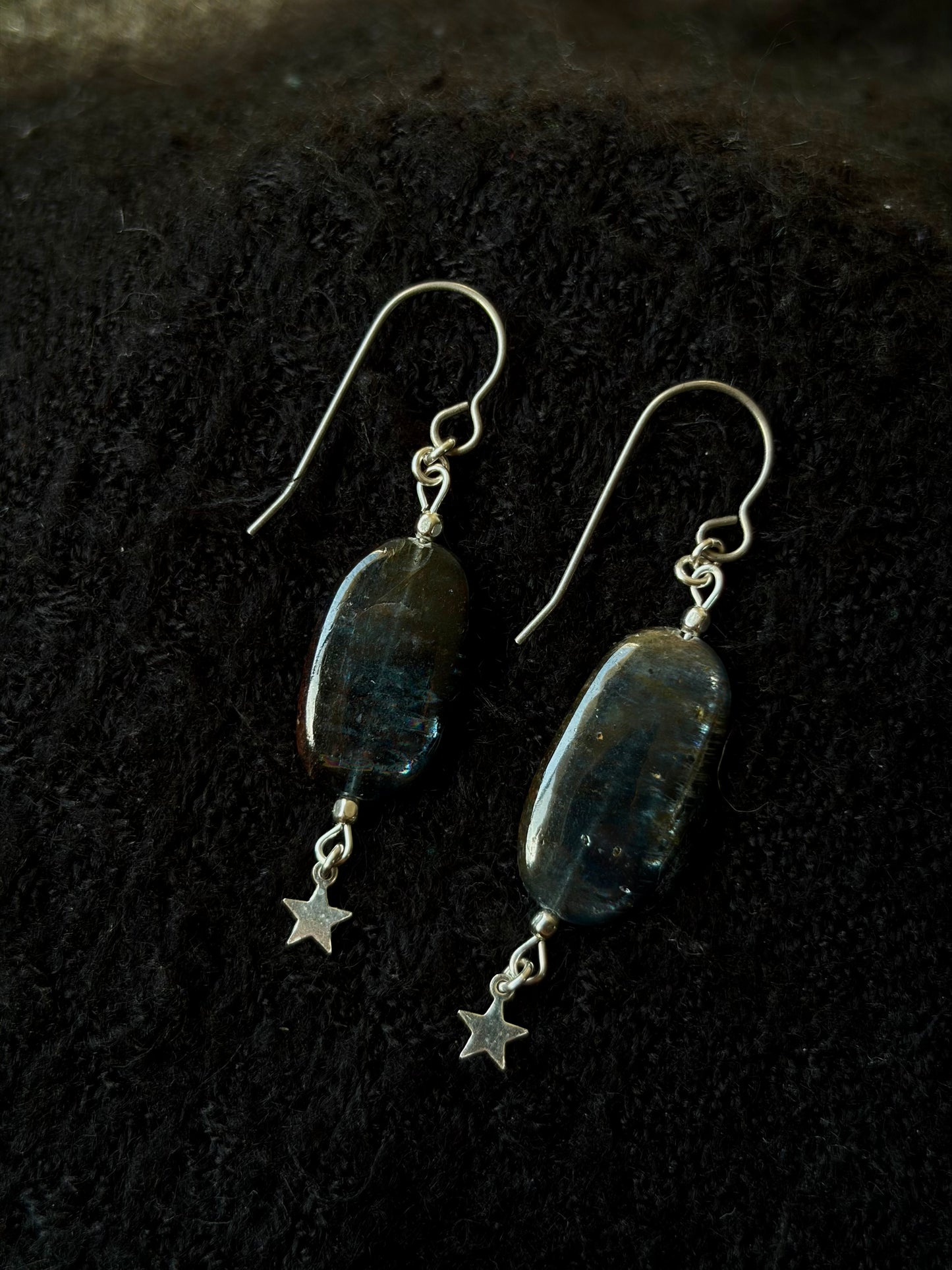 Kyanite Star Earrings