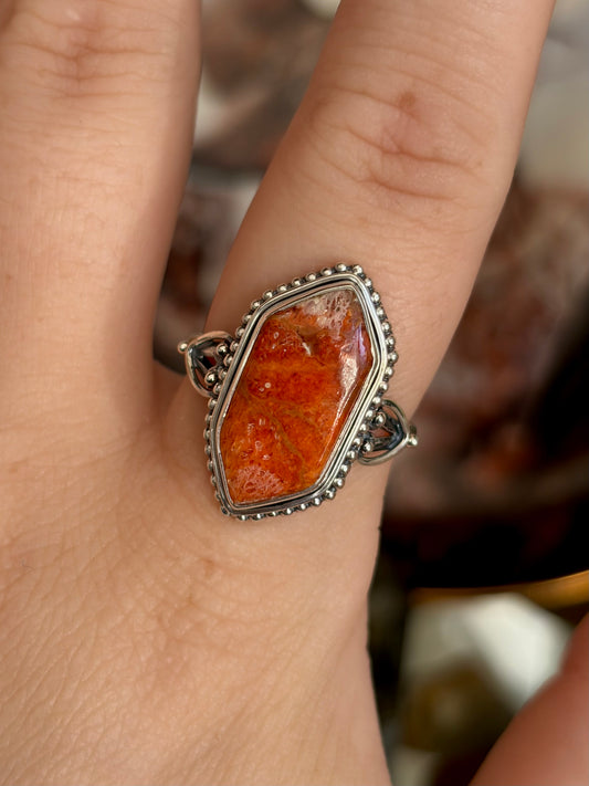 Sponge Coral Ring - Size 9
