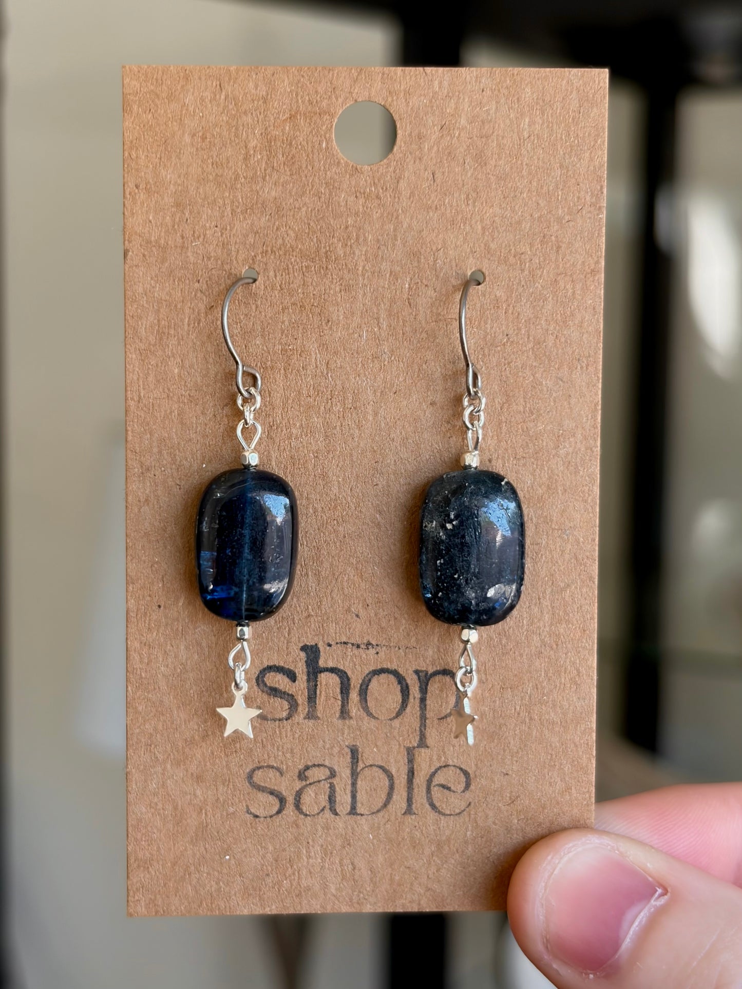 Kyanite Star Earrings
