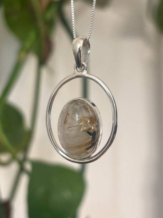 Golden Rutile Tourmaline Necklace