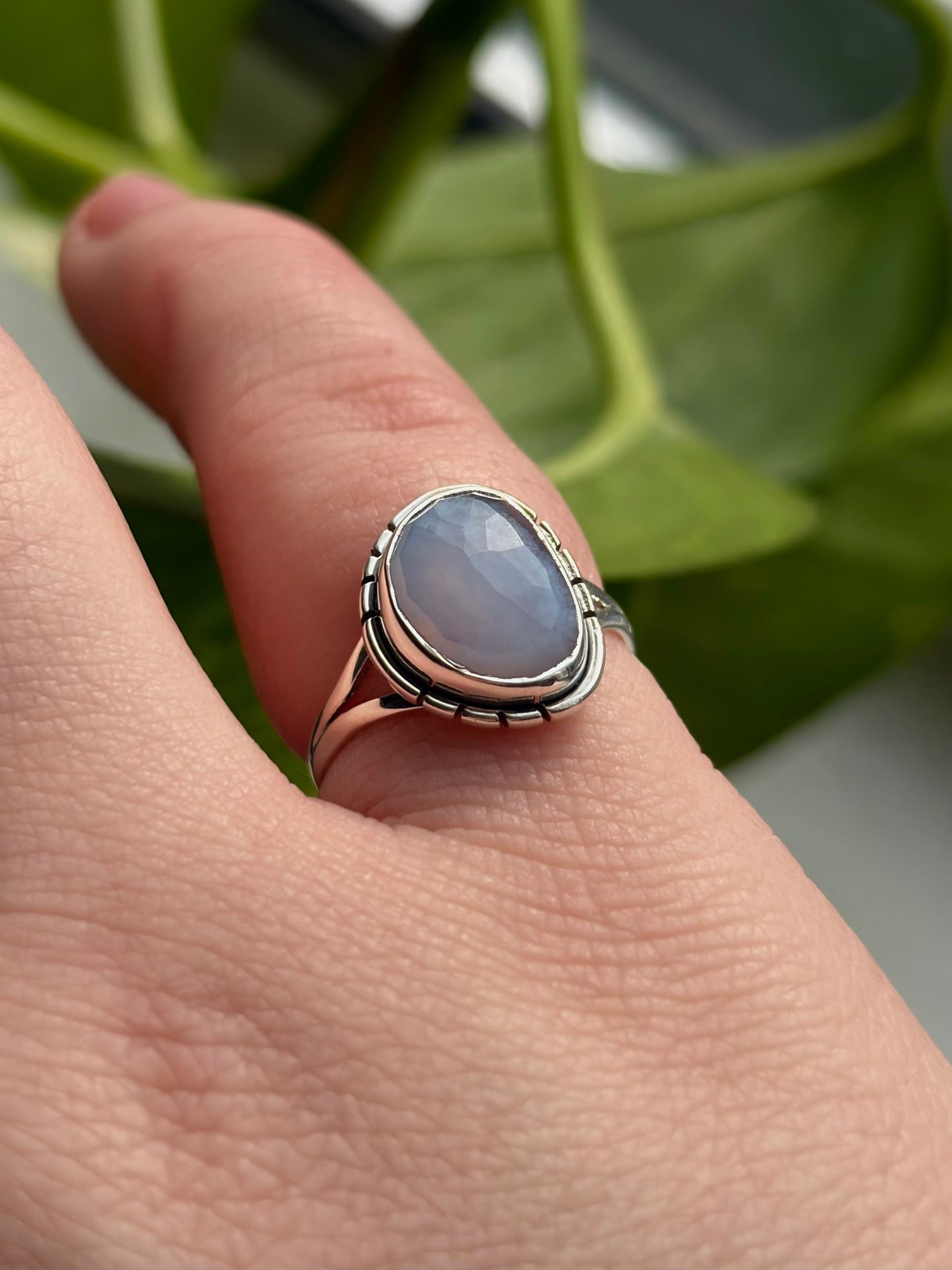 Blue Chalcedony Ring - Size 5