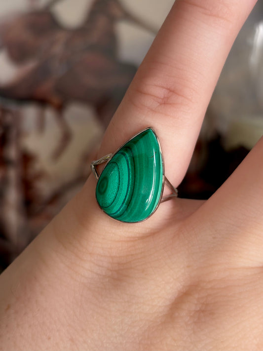 Malachite Ring - Size 6