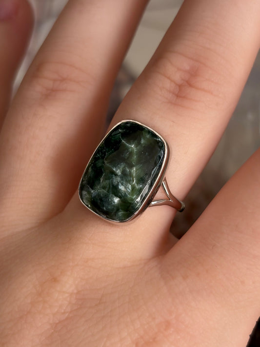 Seraphinite Ring - Size 8
