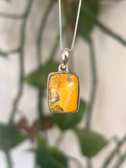 Bumble Bee Jasper Necklace