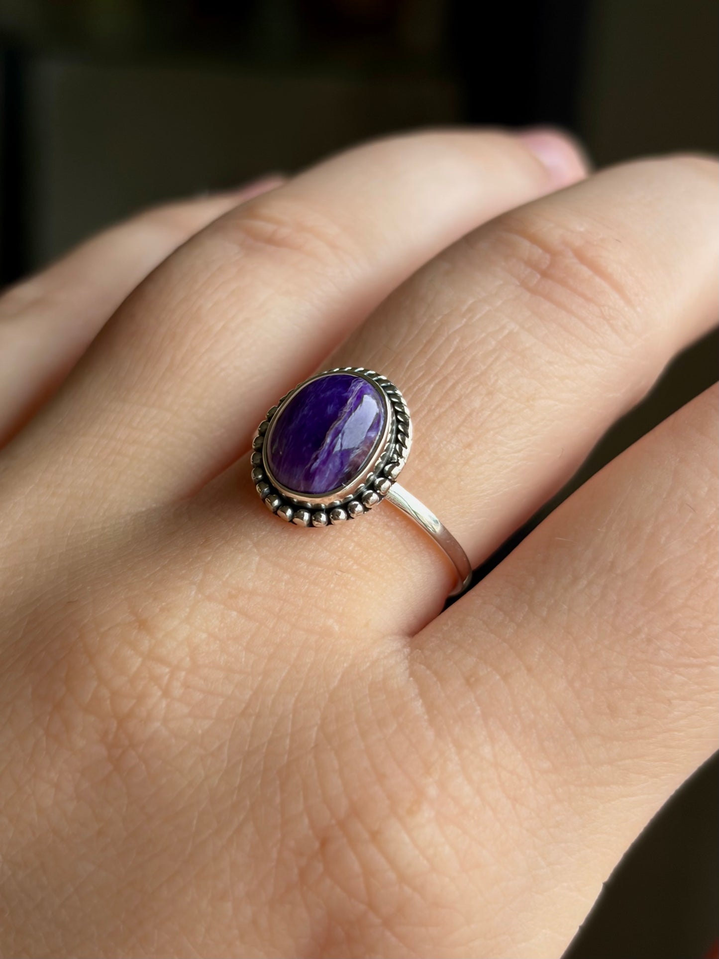 Charoite Ring - Size 8