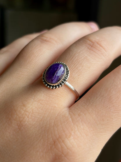 Charoite Ring - Size 8