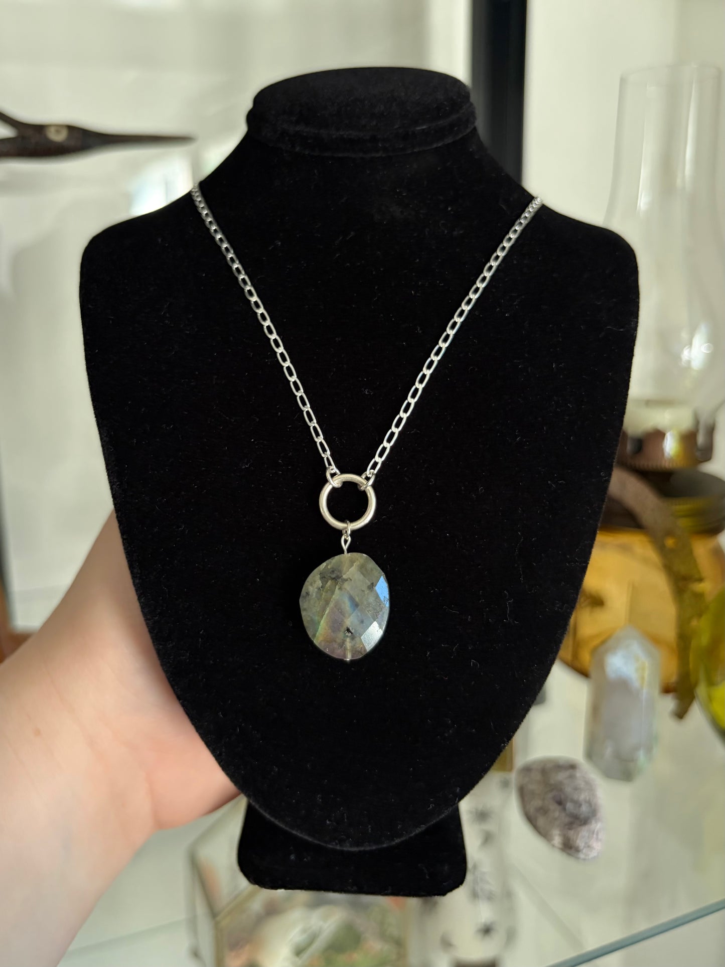 Labradorite O-Ring Necklace