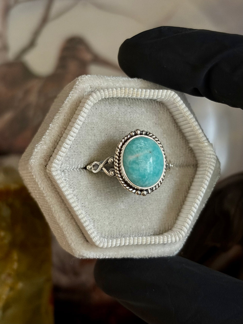 Amazonite Ring - Size 9