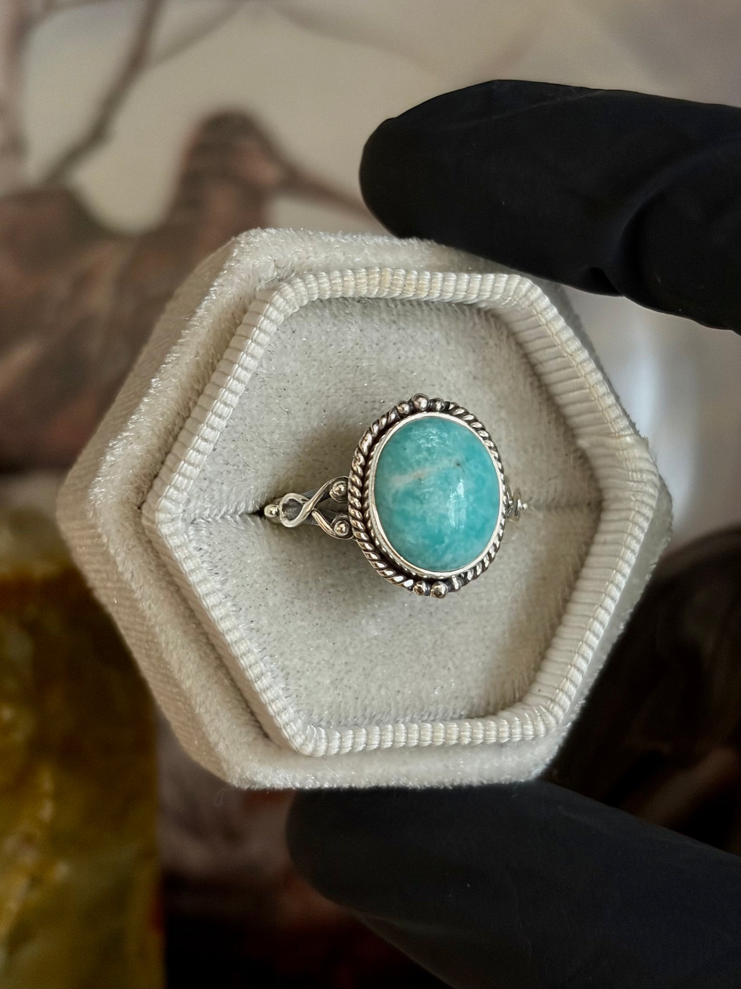 Amazonite Ring - Size 9