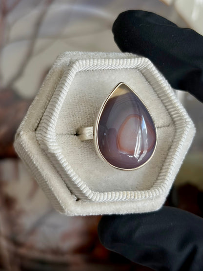 Botswana Agate Ring - Size 8
