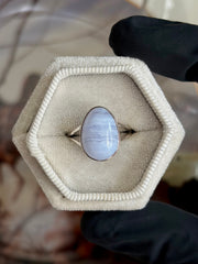 Blue Lace Agate Ring - Size 7