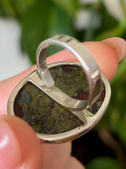 Dragon Blood Jasper Ring - Adjustable