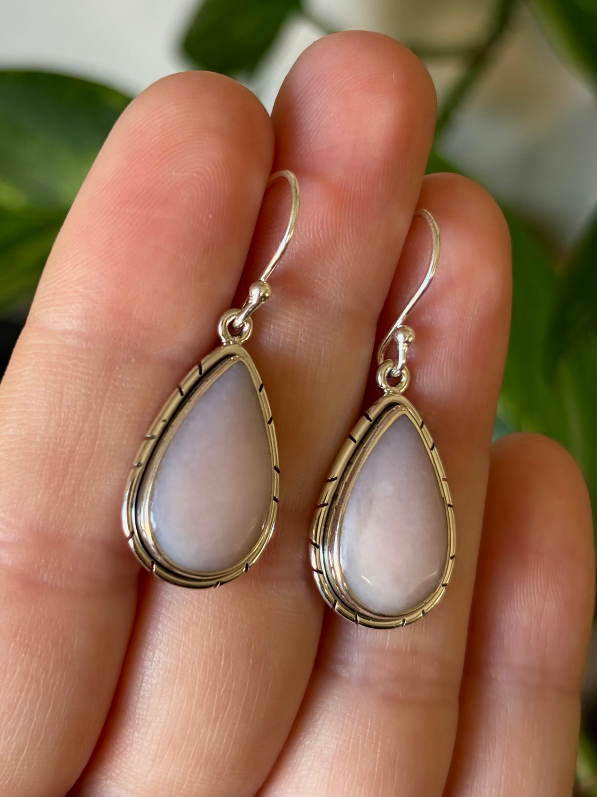 Pink Opal Earrings