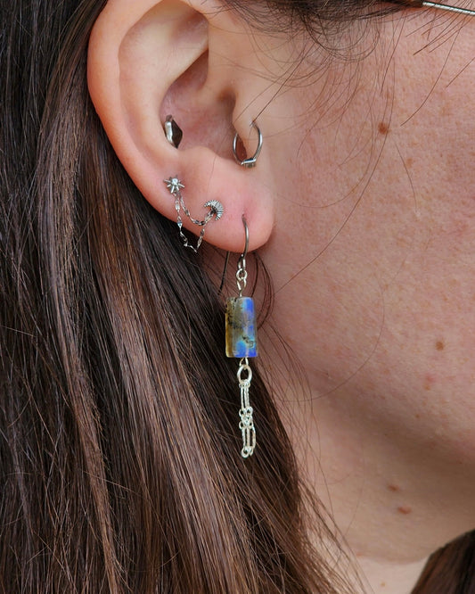 Ripple Labradorite Earrings