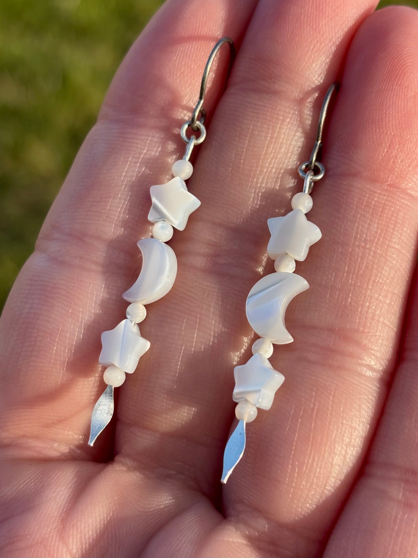 Wisp Mother of Pearl Earrings