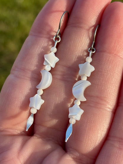 Wisp Mother of Pearl Earrings