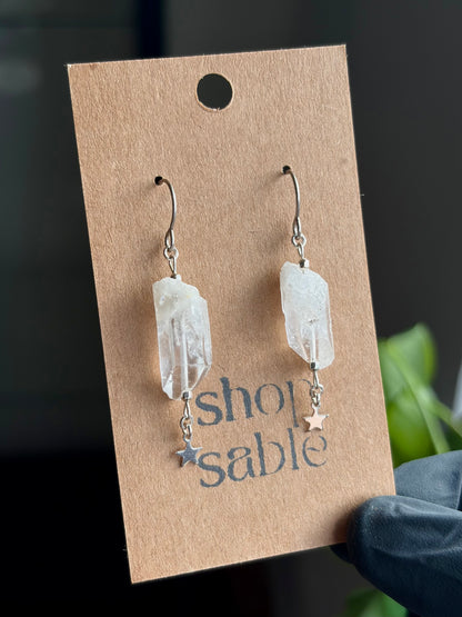 Prism Quartz Earrings