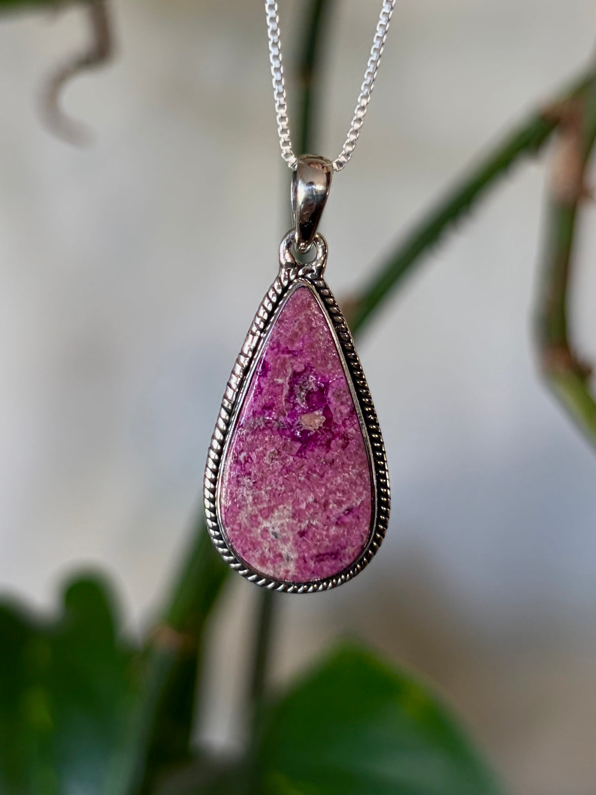 Cobalt Calcite Necklace