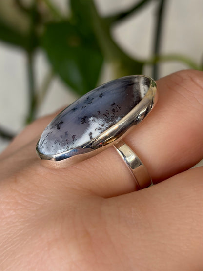 Dendritic Agate Ring - Adjustable