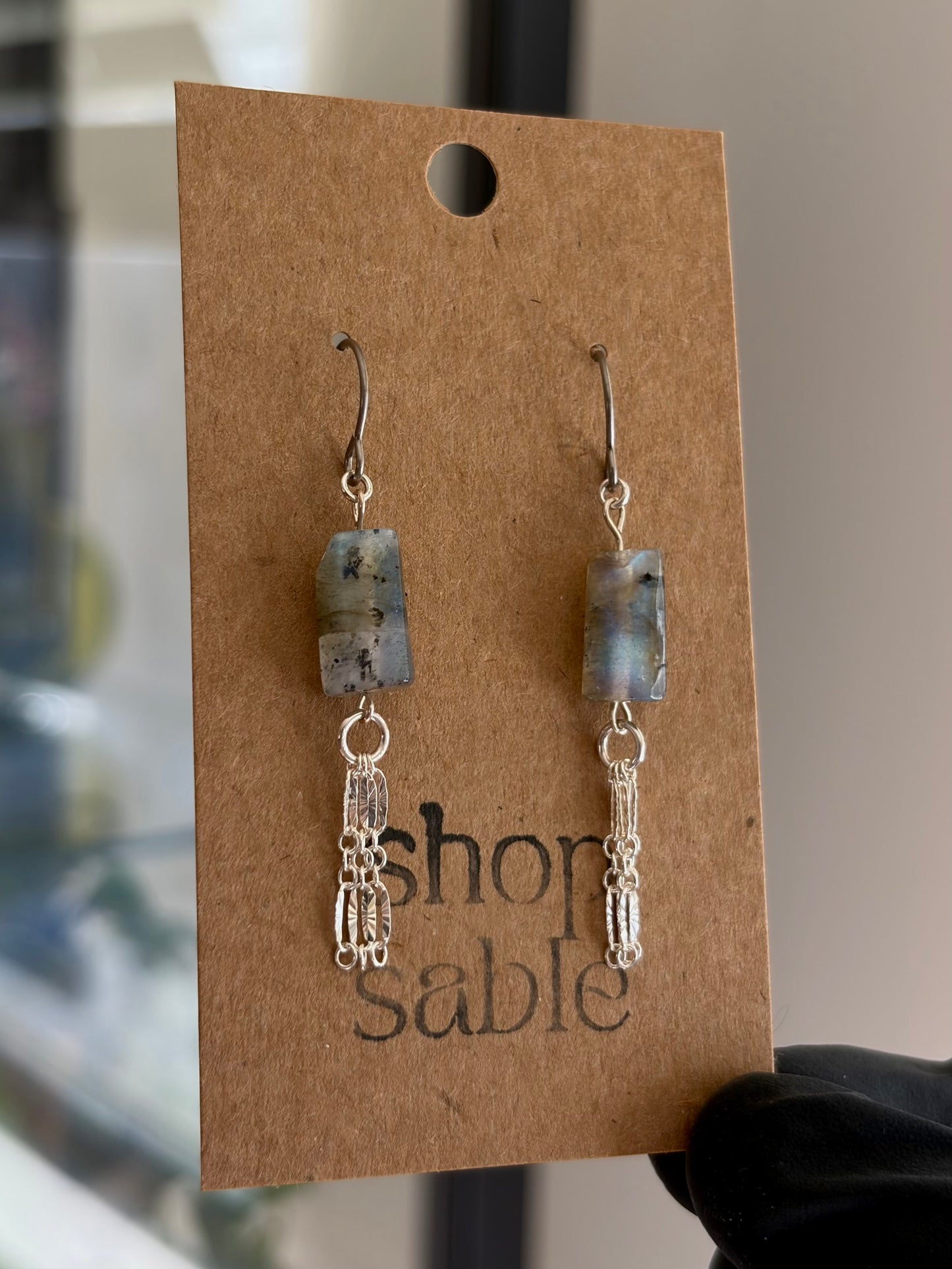 Ripple Labradorite Earrings