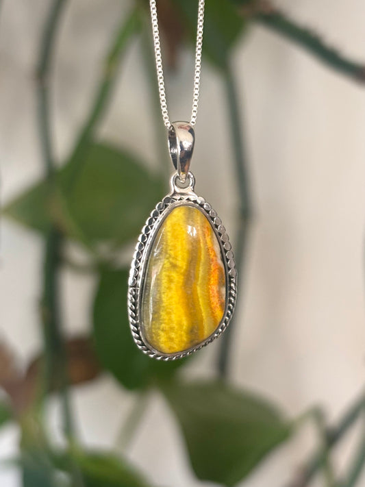 Bumble Bee Jasper Necklace