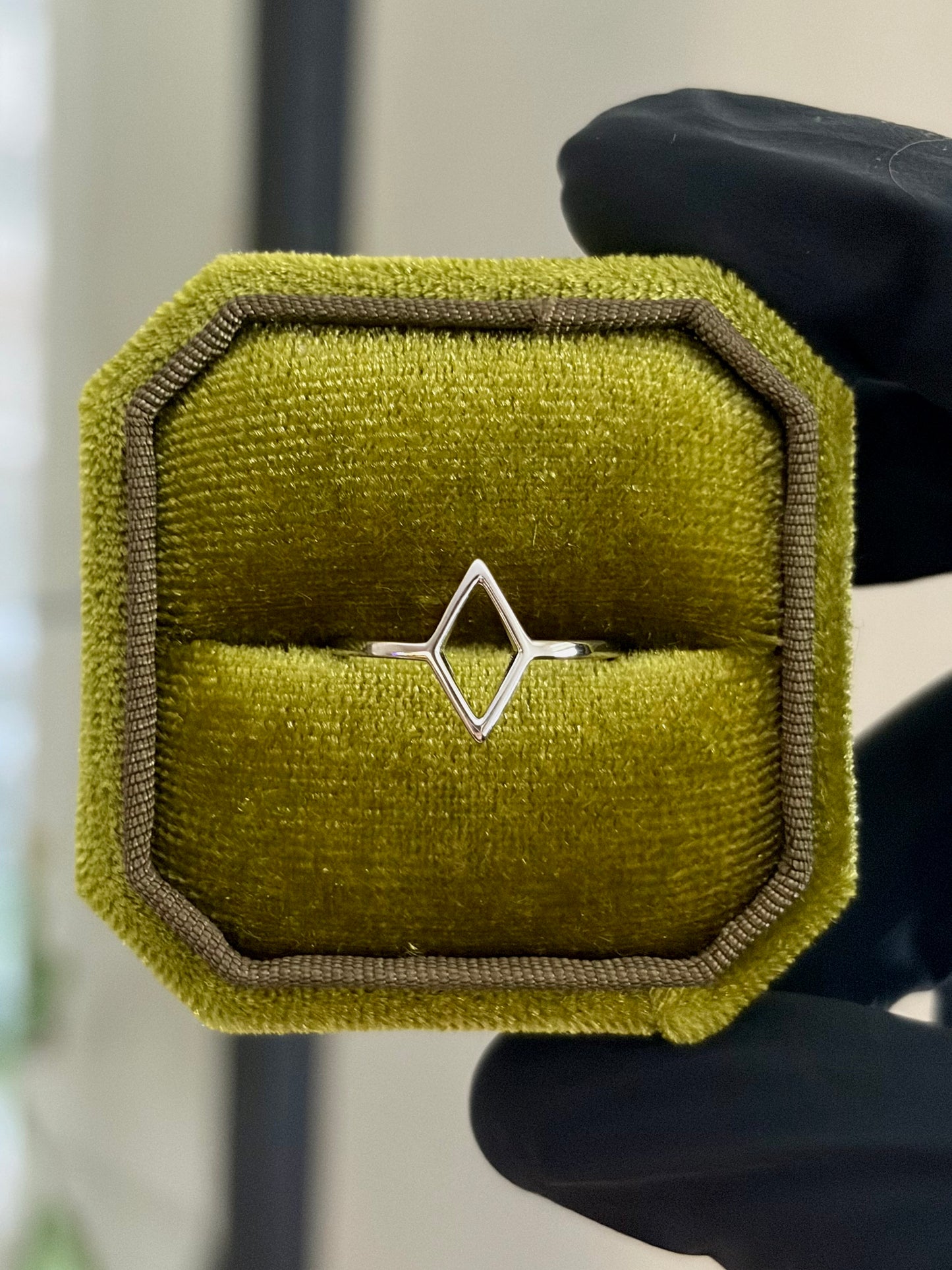 Hollow Diamond Ring