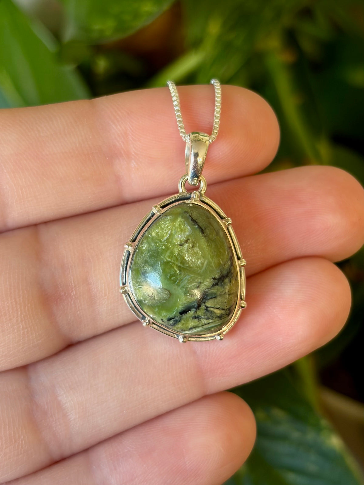 Green Swiss Opal Necklace
