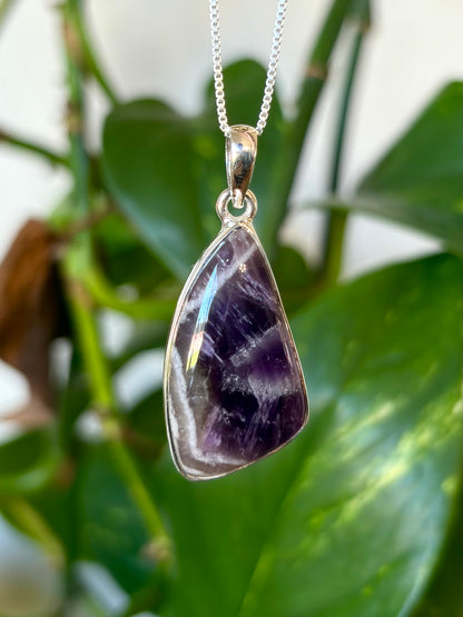 Chevron Amethyst Necklace