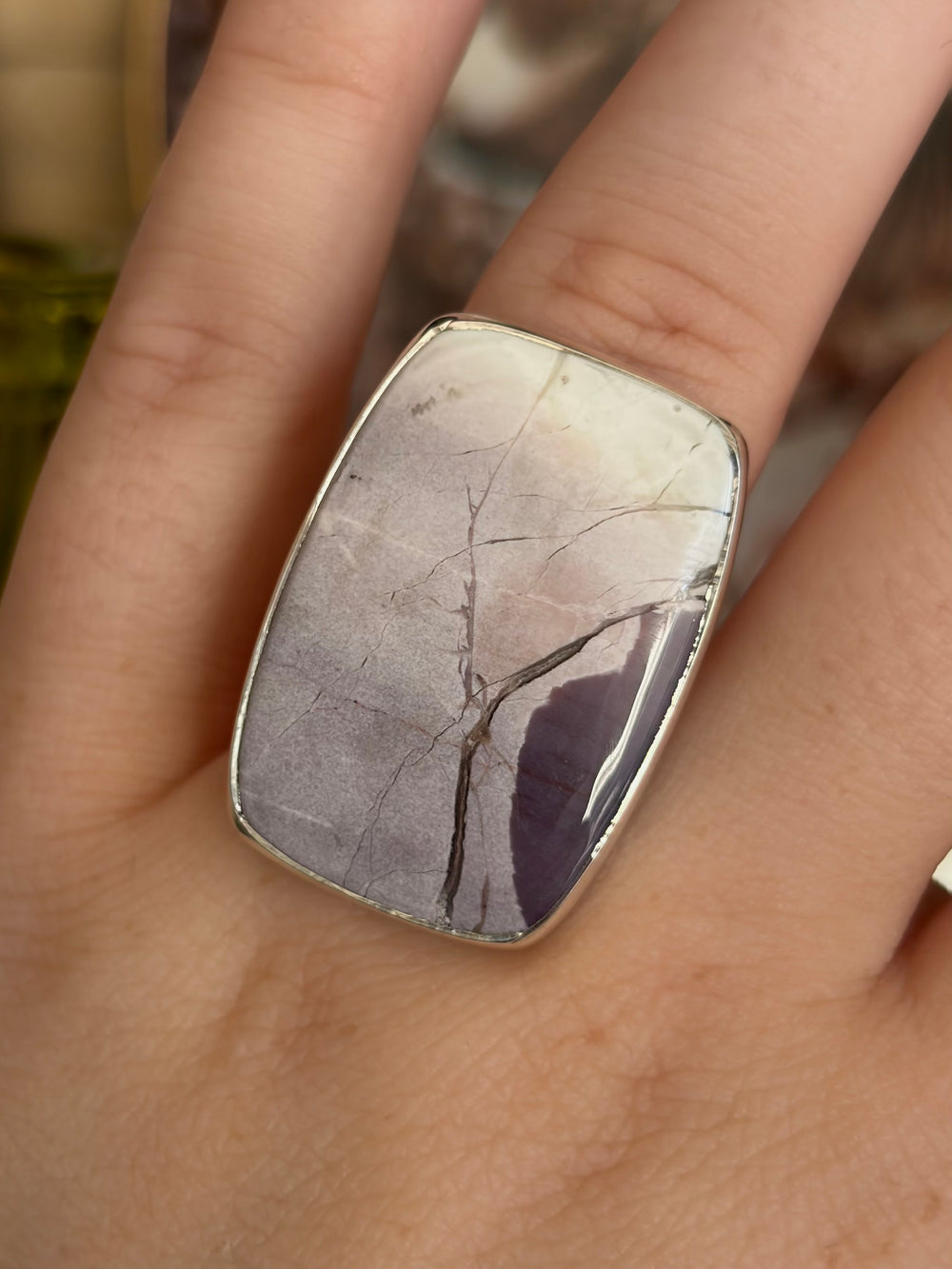 Hyacinth Jasper Ring - Adjustable