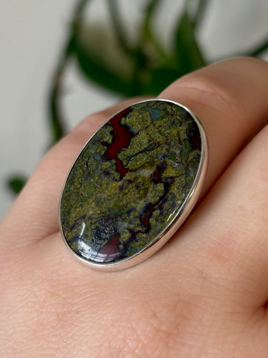 Dragon Blood Jasper Ring - Adjustable