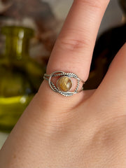 Golden Rutile Tourmaline Ring - Size 5