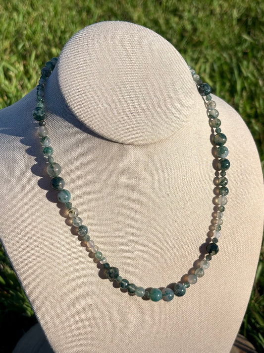 Grove Moss Agate Necklace