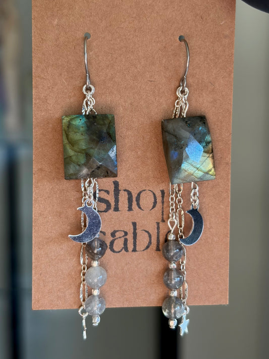 Borealis Labradorite Earrings