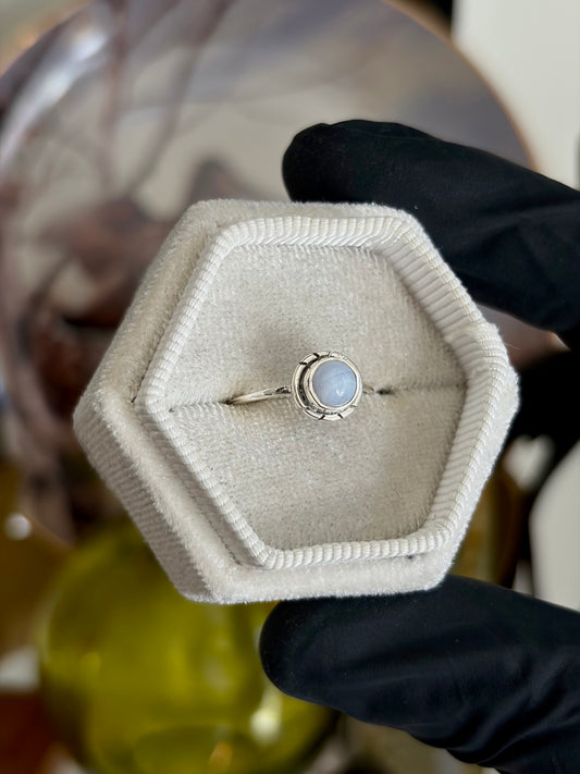 Blue Lace Agate Ring - Size 5