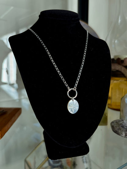 Mother of Pearl Star O-Ring Necklace